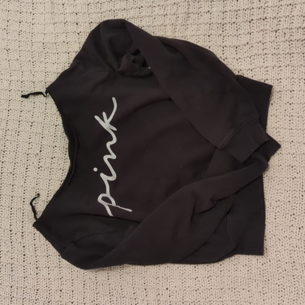 Black and white PINK loose sweatshirt🖤🤍💗✨